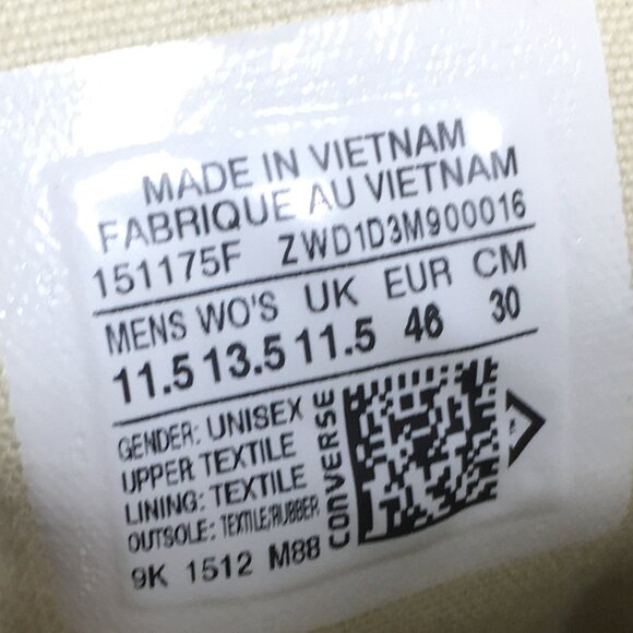 Converse CTAS High Top Sneakers Mens Size 11.5 Green Canvas 151175F - Picture 8 of 9